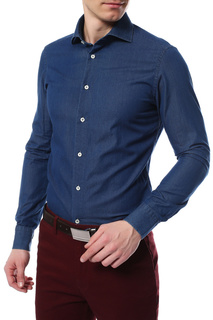 Рубашка мужская ROSSI RS0001 (BAG47A7U BC0102) голубая 43 IT