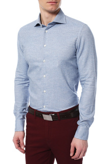 Рубашка мужская ROSSI RS0006 (BAG47A7U MELT10) голубая 43 IT