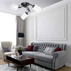 Люстра ЭлисСвет 32401LA/3 BK+WT