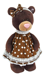 Мягкая игрушка Orange Toys Медведь milk стоячая в платье в горох 30 см М5052/30
