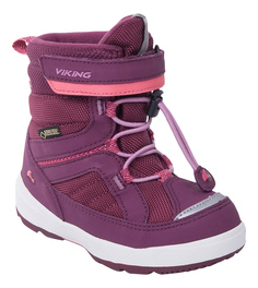 Ботинки детские Viking, цв.бордовый р.20