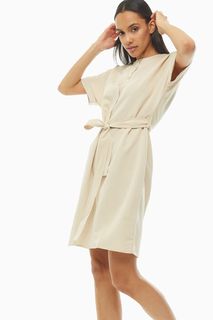 Платье женское ICHI 11159812012 бежевое S