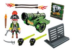Пираты: зеленая интерактивная пушка с капитаном пиратов Playmobil