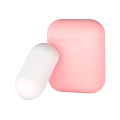 Deppa Чехол AirPods pink-white