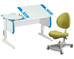 Комплект ДЭМИ Парта Techno СУТ 31 с креслом Neapol и прозрачной накладкой на парту 65х45