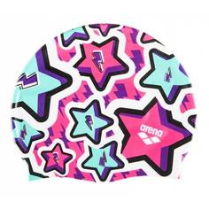 Шапочка для плавания Arena Print Jr (детская), -, розовый, любительский, силикон