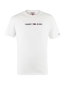 Футболка мужская Tommy Jeans DM0DM08472 YBR белая XXL