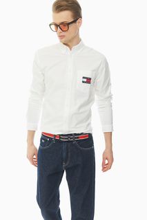 Рубашка мужская Tommy Jeans DM0DM07895 белая XL