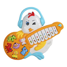 Пианино обучающее ТМ Smart Baby Цыпленок цвет белый, 42 звука, мелодии, стихи JB0333398