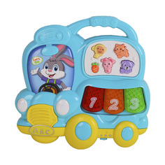 Пианино обучающее ТМ Smart Baby Автобус цвет синий, 29 звуков, мелодий, стихов JB0333406