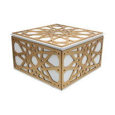 19W4232 Шкатулка декоративная, дерево, 20*20*11,5см АЙРИС
