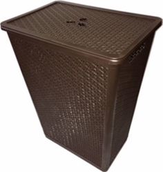 Корзина для белья BranQ Nature 48 л 427х295х562 мм цвета венге