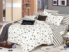 Постельное белье Cleo сатин набивной "Satin de Luxe" евро 31/608-SK