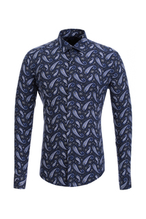 Рубашка мужская BAWER 2R10012-01 синяя S