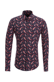 Рубашка мужская BAWER 2R10022-02 синяя XL