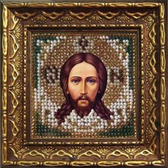 Вышивка бисером Вышивальная мозаика "Спас Нерукотворный" 6,5*6,5см