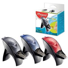 Скрепочница магнитная MAPED Ergologic со 100 скрепками в ассортименте