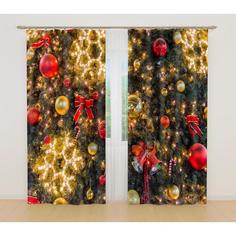 Комплект штор 93 145х260см-2шт, габардин, пэ 100% Сирень