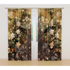 Комплект штор 70 145х260см-2шт, габардин, пэ 100% Сирень