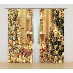 Комплект штор 21 145х260см-2шт, габардин, пэ 100% Сирень