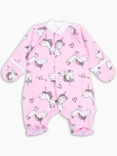 Комбинезон реглан с закрытыми ручками Веселый малыш р.56