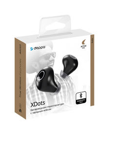Беспроводные наушники Deppa XDots Black
