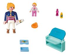 Экстра-набор: мама с ребенком и пеленальным столиком Playmobil