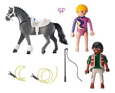 Лошади: наездница-эквилибриства на лошади Playmobil