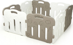 Большой детский манеж iFam Forest, серый мокко/белый