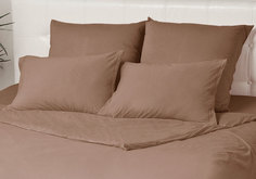 Комплект трикотажных наволочек Kupu-Kupu Violett 70х70 - 2 шт. мокко