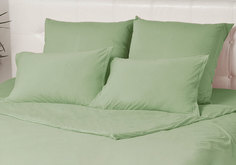 Комплект трикотажных наволочек Kupu-Kupu Violett 50х70 - 2 шт. олива