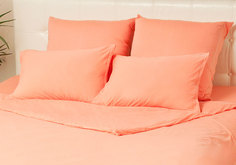 Комплект трикотажных наволочек Kupu-Kupu Violett 50х70 - 2 шт. персик