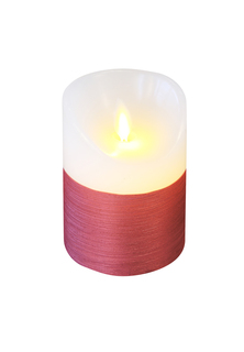 Свеча светодиодная CandleQueen RSC113 с окантовкой красной нитью