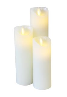 Свеча светодиодная CandleQueen R3S19MT022 с пультом ДУ 3 шт.