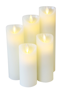 Свеча светодиодная CandleQueen R5S19MT022 с пультом ДУ 5 шт.
