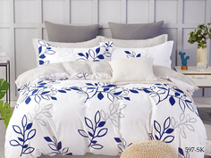 Постельное белье Cleo сатин набивной "Satin de Luxe" полуторный 15/597-SK