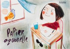 Альбом для рисования акварелью "Друзья", А4, 30 листов Kroyter