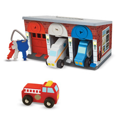 Гараж Melissa & Doug со спасательными машинами