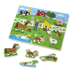Пазл со звуком, Ферма Melissa & Doug