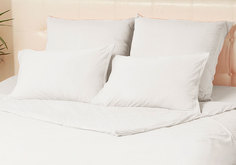 Комплект трикотажных наволочек Kupu-Kupu Violett 50х70 - 2 шт. белый