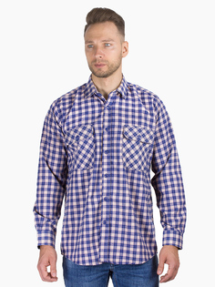 Рубашка мужская DAIROS GD81100373 синяя 4XL