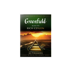 Чай черный в пирамидках Greenfield Rich Ceylon 20 пакетиков