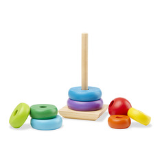 Деревяннвя игрушка Melissa & Doug Радужная пирамидка