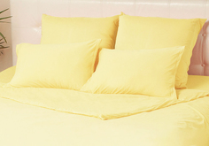 Комплект трикотажных наволочек Kupu-Kupu Violett 50х70 - 2 шт. желтый