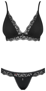 Комплект белья Arisha черный L-XL Obsessive