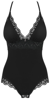 Боди Arisha с интимным доступом черный L-XL Obsessive