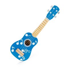 Музыкальная игрушка Гавайская гитара, голубой Hape E0604_HP