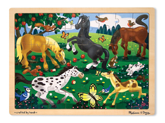 Пазлы Melissa & Doug Резвые лошади, 48 элементов