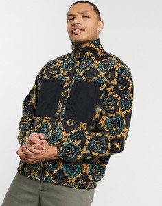 Флисовая oversized-олимпийка с карманами из нейлона ASOS DESIGN-Мульти