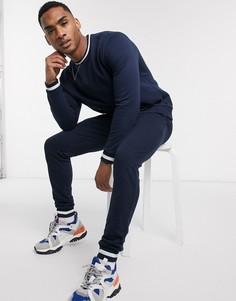 Темно-синий спортивный костюм из органического хлопка ASOS DESIGN